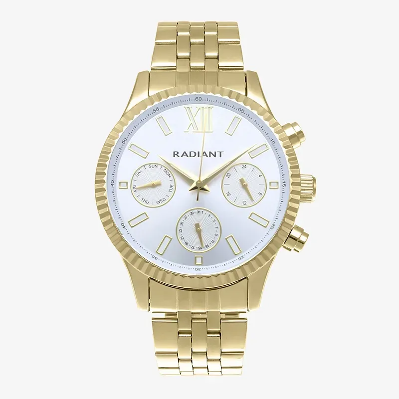 Reloj Hombre Alpha 44.5MM SS IPG Brazalete, Acero, Dorado Radiant