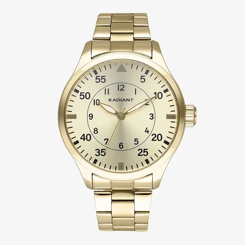 Reloj Hombre Dynamo 43MM Oro IPG Brazalete, Acero, Dorado Radiant