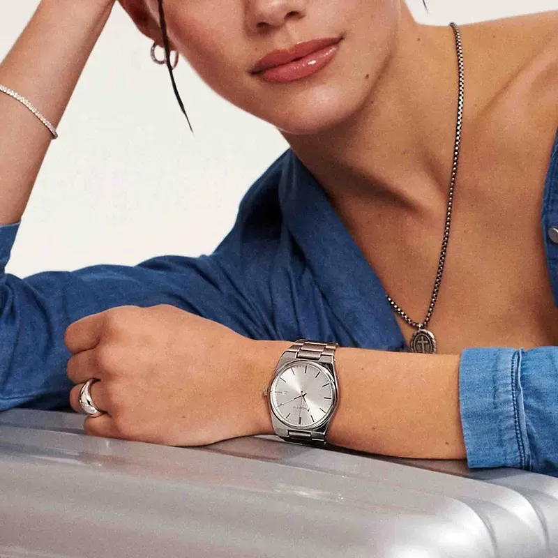 Radiant Air Reloj de Mujer Plateado con Brazalete de Acero