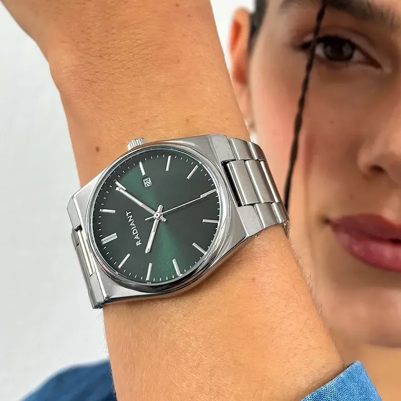 Radiant Air Reloj de Mujer Dorado con Esfera Verde