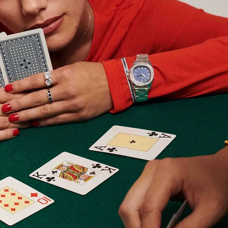 Radiant Scape Reloj de Mujer Azul Plateado con Brazalete de Acero