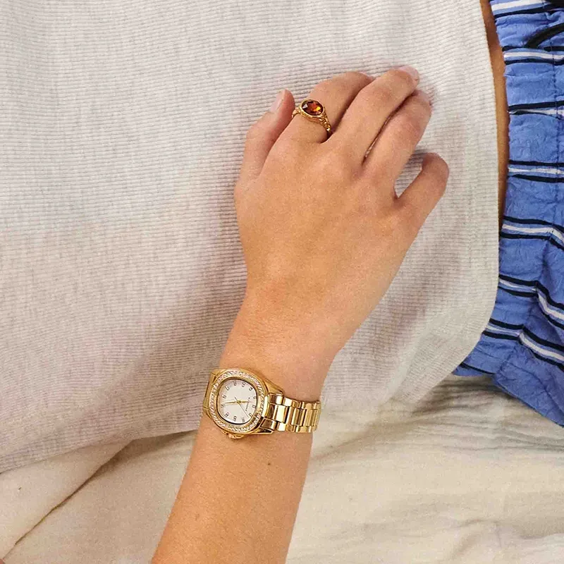 Radiant Scape Reloj de Mujer Dorado Brazalete Acero