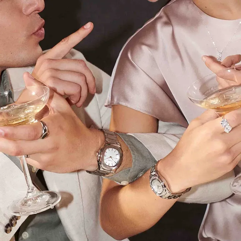 Radiant T-Time Reloj de Hombre Plateado Caja Hexagonal