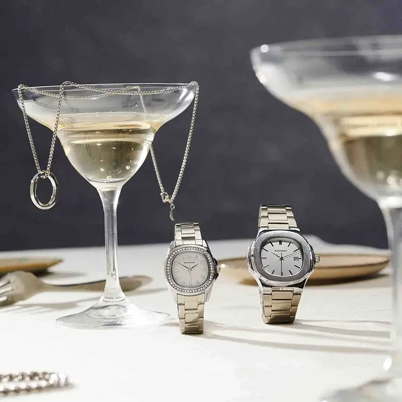 Radiant T-Time Reloj de Hombre Plateado Caja Hexagonal