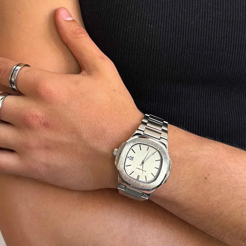 Radiant T-Time Reloj de Hombre Plateado Caja Hexagonal