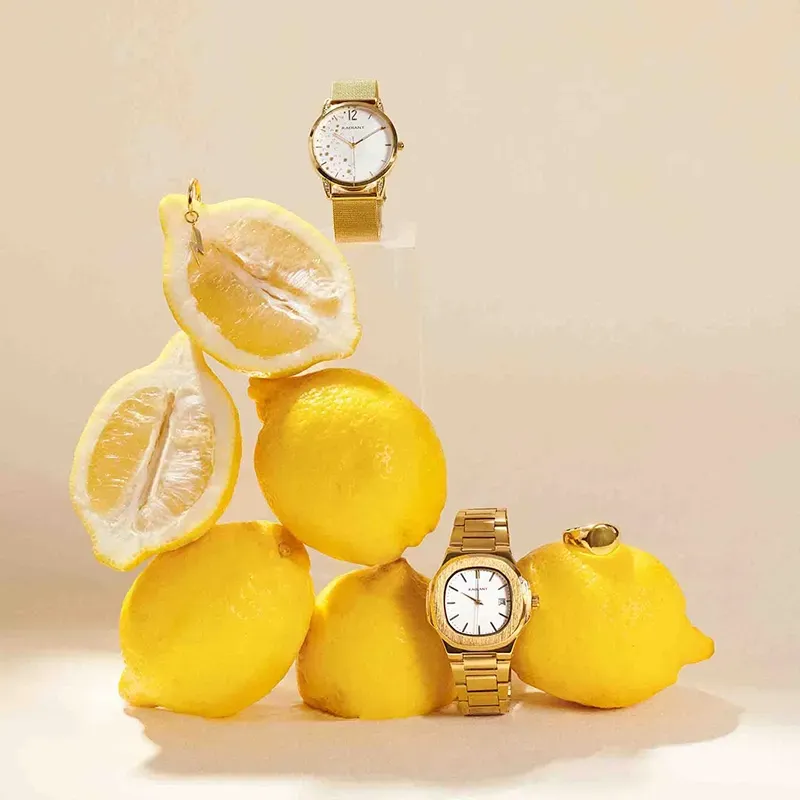 Radiant T-Time Reloj de Hombre Dorado Caja Hexagonal