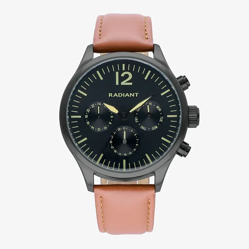 Radiant Team Reloj de Hombre Correa Piel Sintética en Rojo