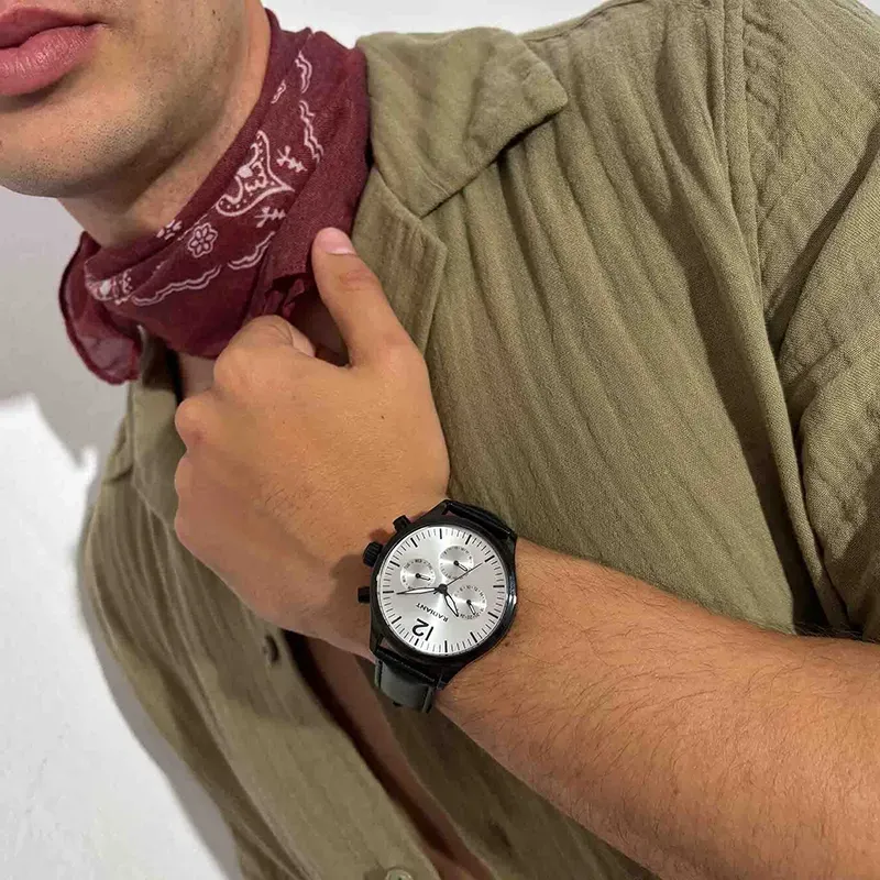 Radiant Team Reloj de Hombre Correa Piel Sintética en Negro