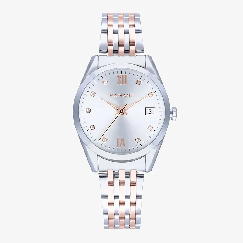 Radiant Legacy Reloj de Mujer Bicolor Rosa Brazalete Acero