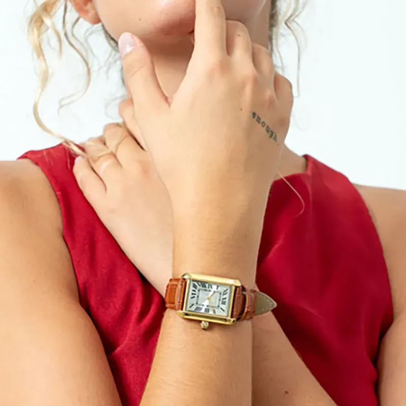 Reloj Nicole Correa Marrón/Gold
