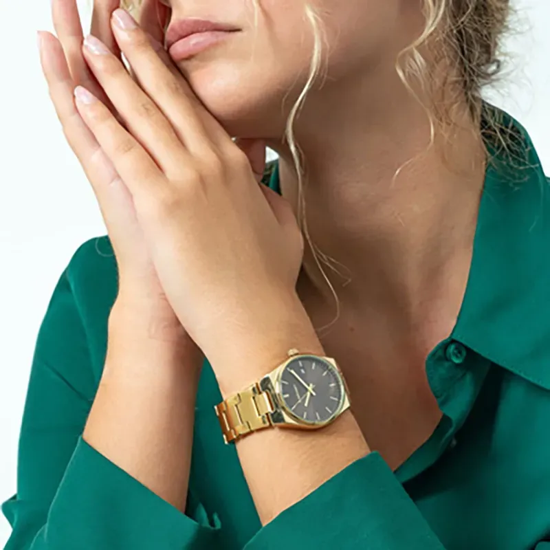 Reloj Mujer AirMini Chocolate/Dorado