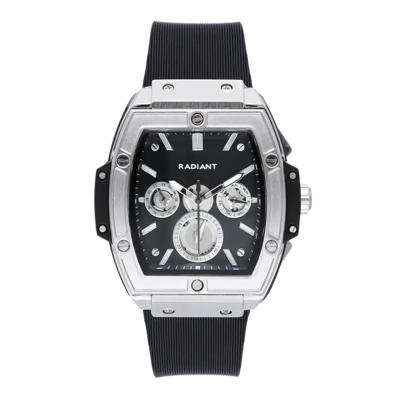 Reloj Hombre Ryan Plata/Correa Silicona