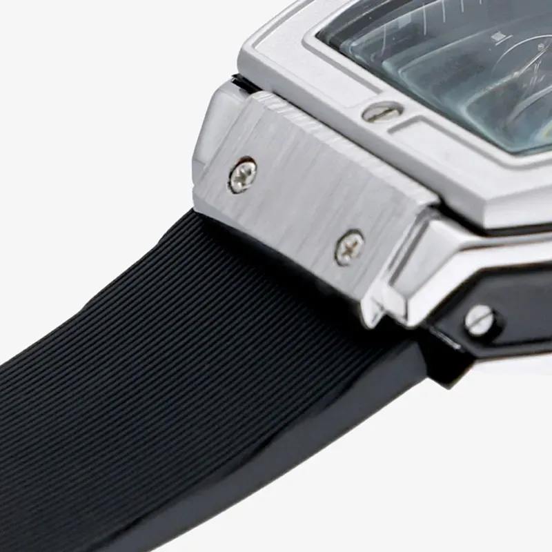Reloj Hombre Ryan Plata/Correa Silicona