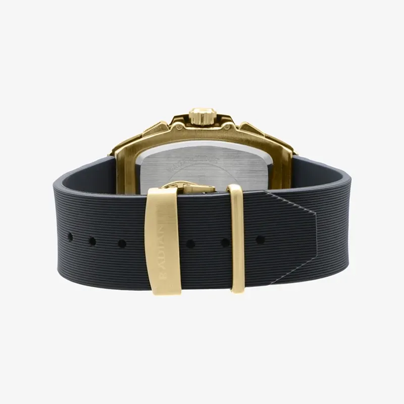 Reloj Hombre Ryan Dorado/Correa Silicona