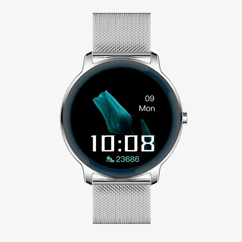DAKOTA2 42MM IPS GREY RING SILVER MESH