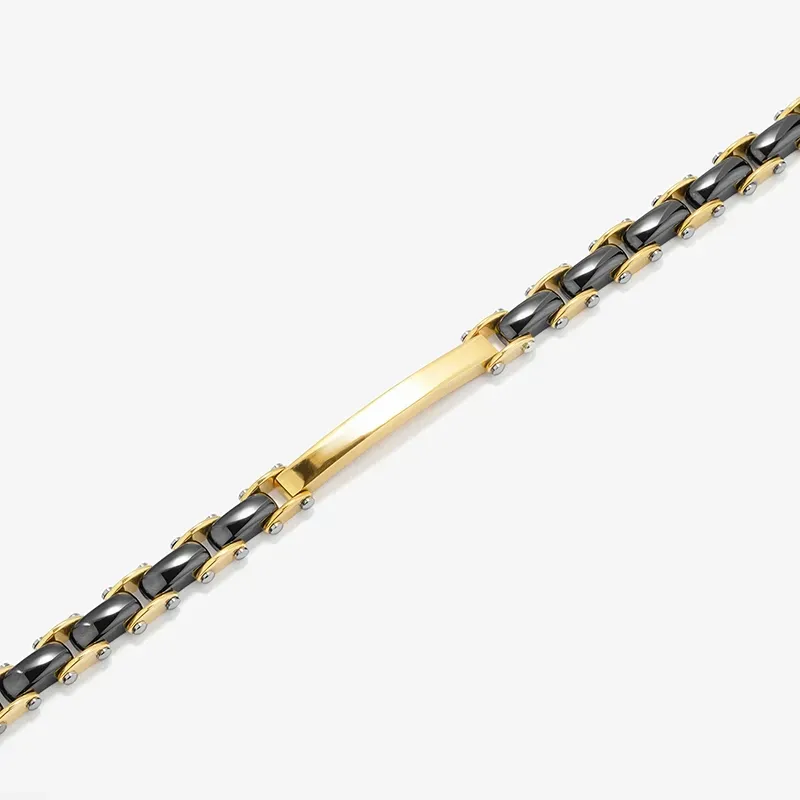 Pulsera Semirrígida Oro Black CERAMIC Hombre RADIANT Joyas