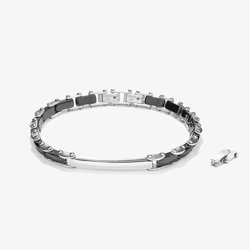 Pulsera Semirrígida Black CERAMIC de Hombre RADIANT Joyas