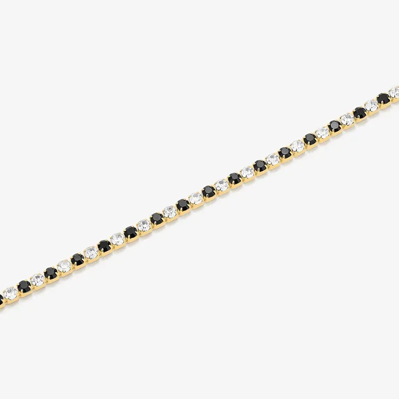 Pulsera Riviere Oro Negro/Blanco FREEDOM Hombre RADIANT Joya