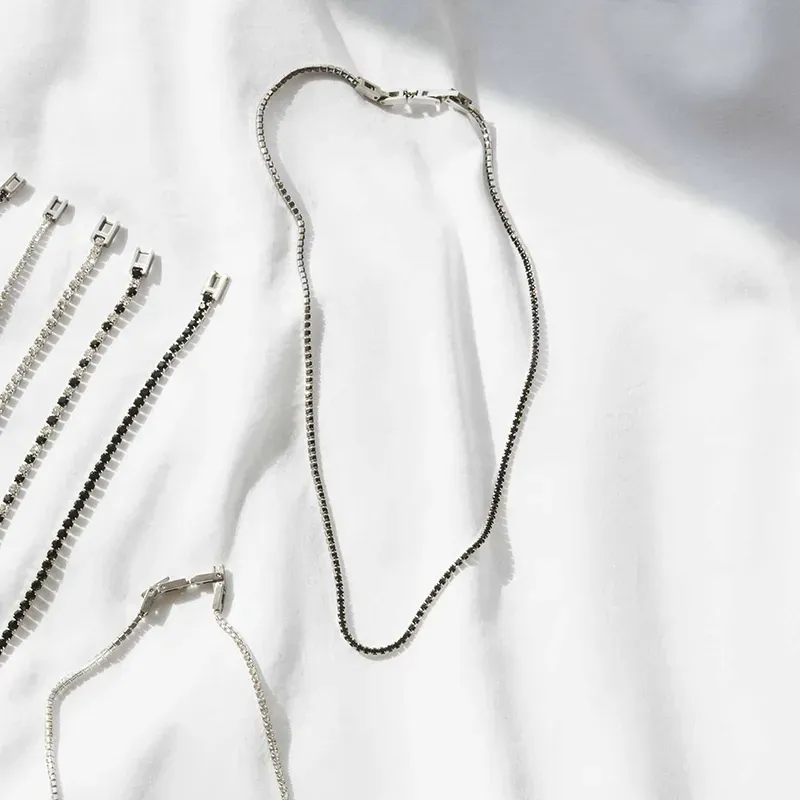 Collar Riviere Plata Black FREEDOM de Hombre RADIANT Joyas