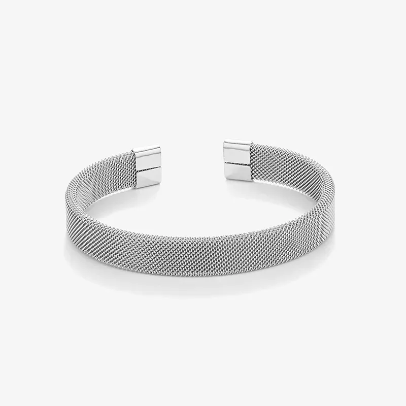 Pulsera Ceramic Semi Bangle Plata BAND Hombre RADIANT Joyas