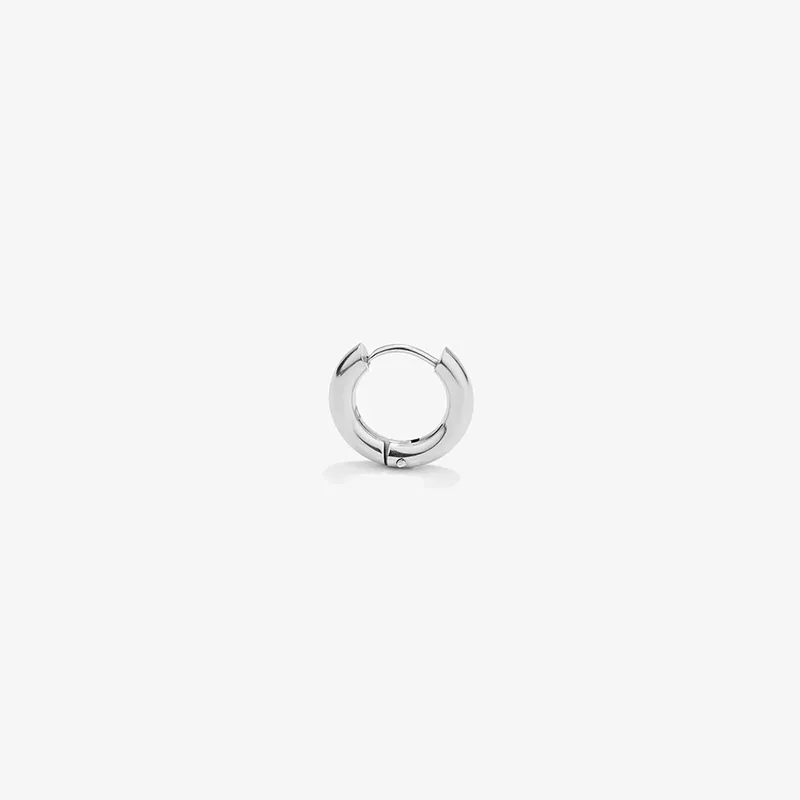 Pendiente Aro Plata SHINE & MATT de Hombre RADIANT Joyas