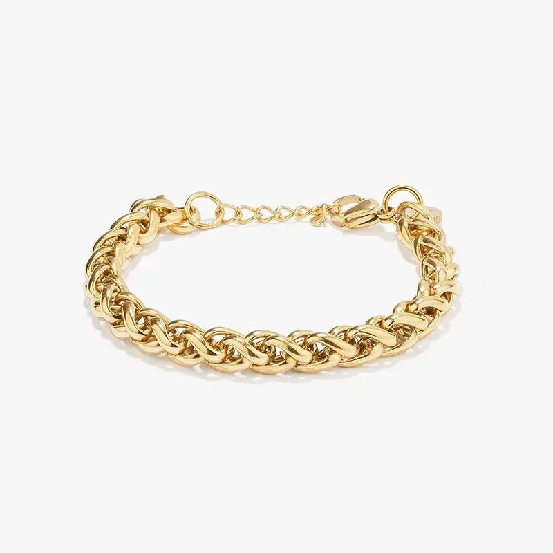 Pulsera esclava trenzada Oro FRANKY de Hombre RADIANT Joyas