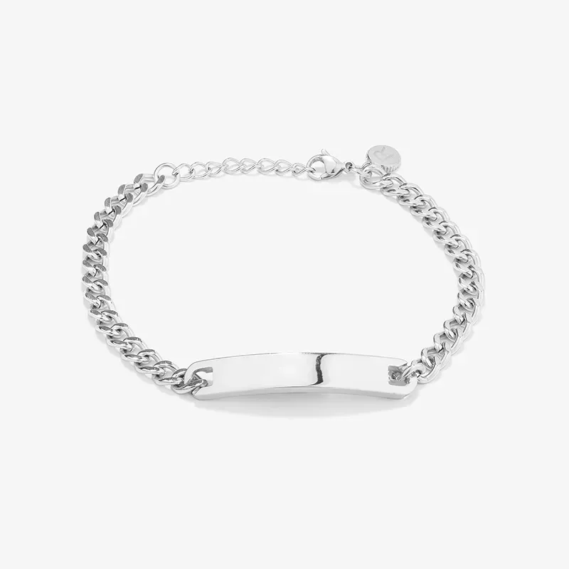 Pulsera esclava placa Plata BOXER de Hombre RADIANT Joyas