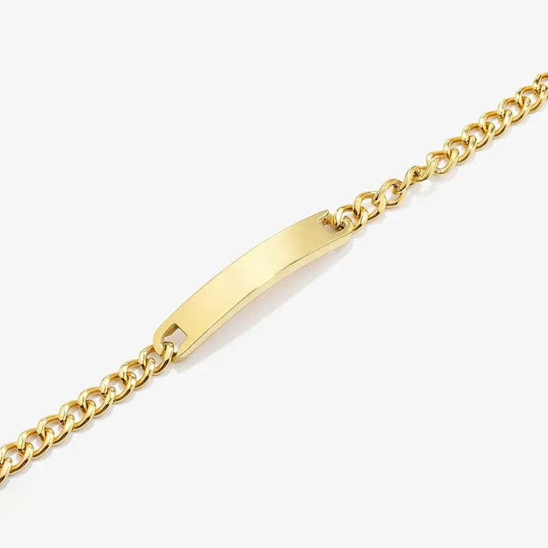 Pulsera esclava placa Oro BOXER de Hombre RADIANT Joyas