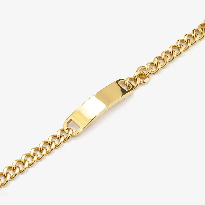 Pulsera esclava placa Oro BOXER de Hombre RADIANT Joyas