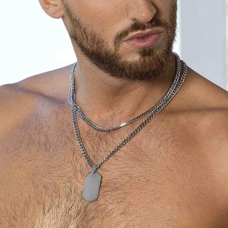 Cadena Plata FRANKY de Hombre RADIANT Joyas