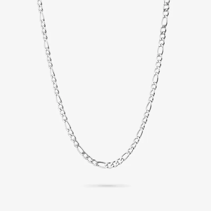 Collar Eslabon Ancho Plata SHINE & MATT Hombre RADIANT Joyas