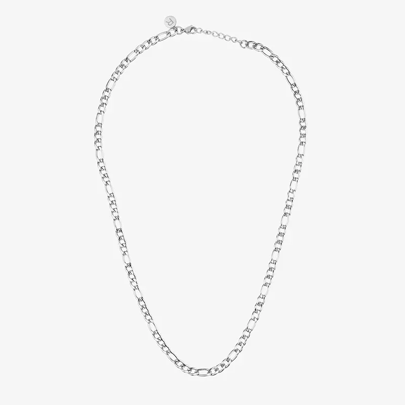 Collar Eslabon Ancho Plata SHINE & MATT Hombre RADIANT Joyas