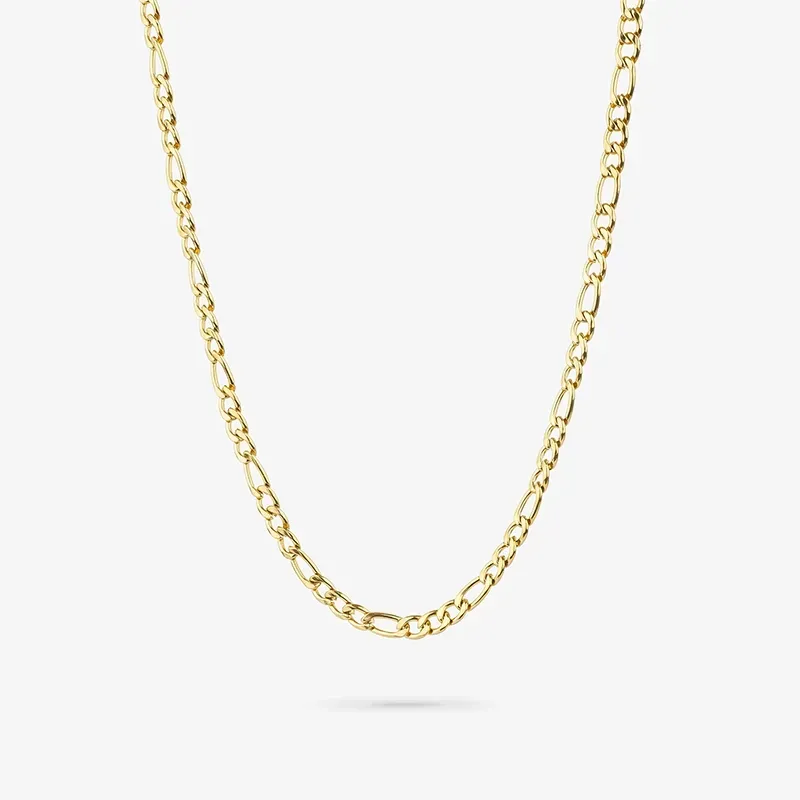 Collar Eslabon Ancho Oro SHINE & MATT Hombre RADIANT Joyas