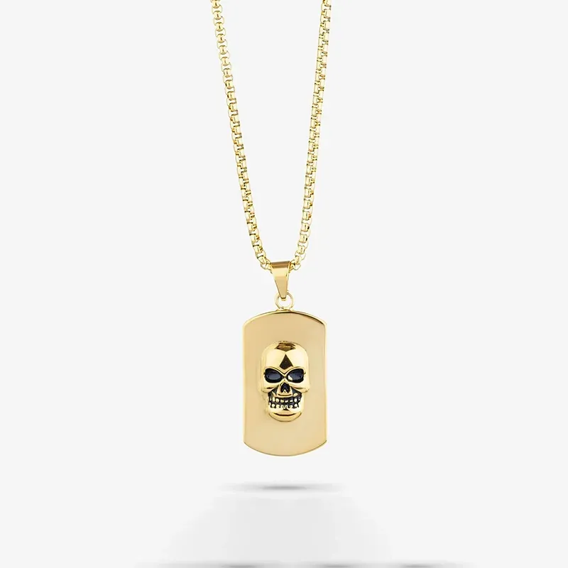Collar Skull Oro ROUTE 66 de Hombre RADIANT Joyas