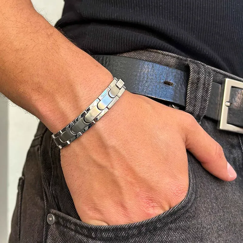 Pulsera Hombre Txema Eslabón en Plata