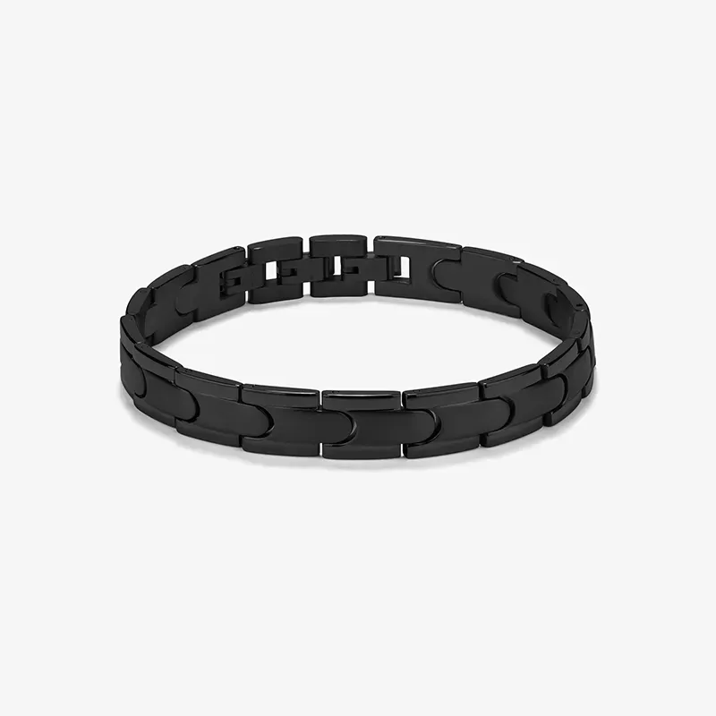 Pulsera Hombre Txema Eslabón en Negro