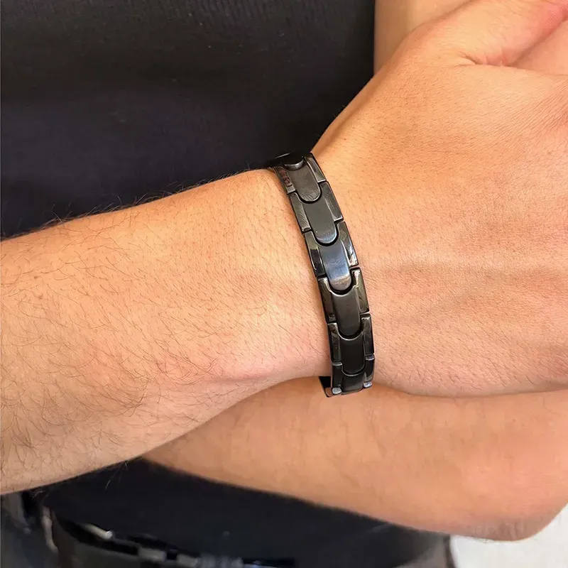 Pulsera Hombre Txema Eslabón en Negro