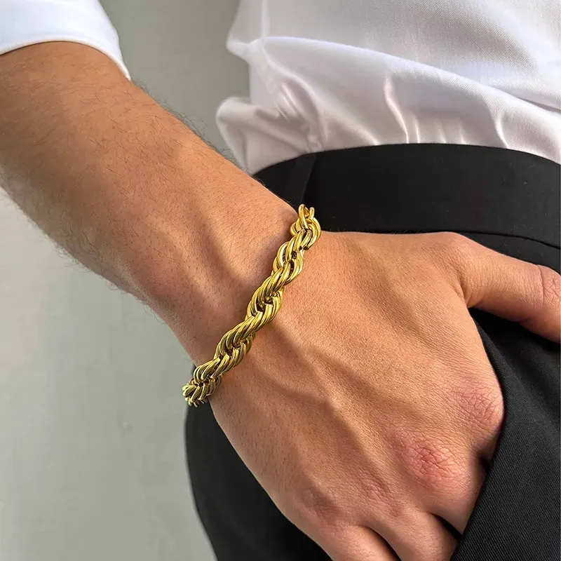 Pulsera Hombre Txema Twist en Oro