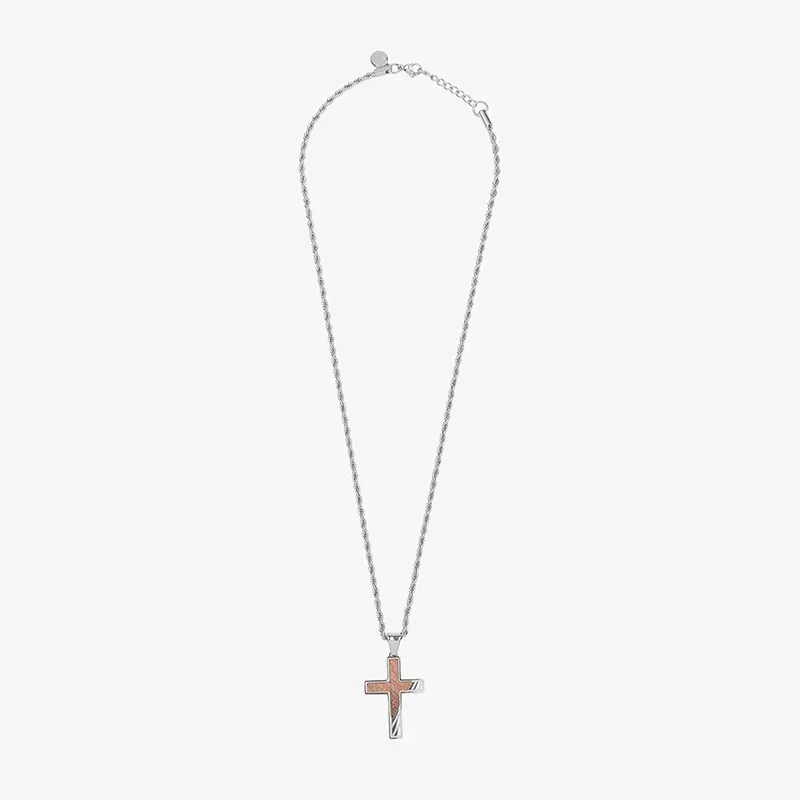 Collar Hombre Mateo Cruz en Plata