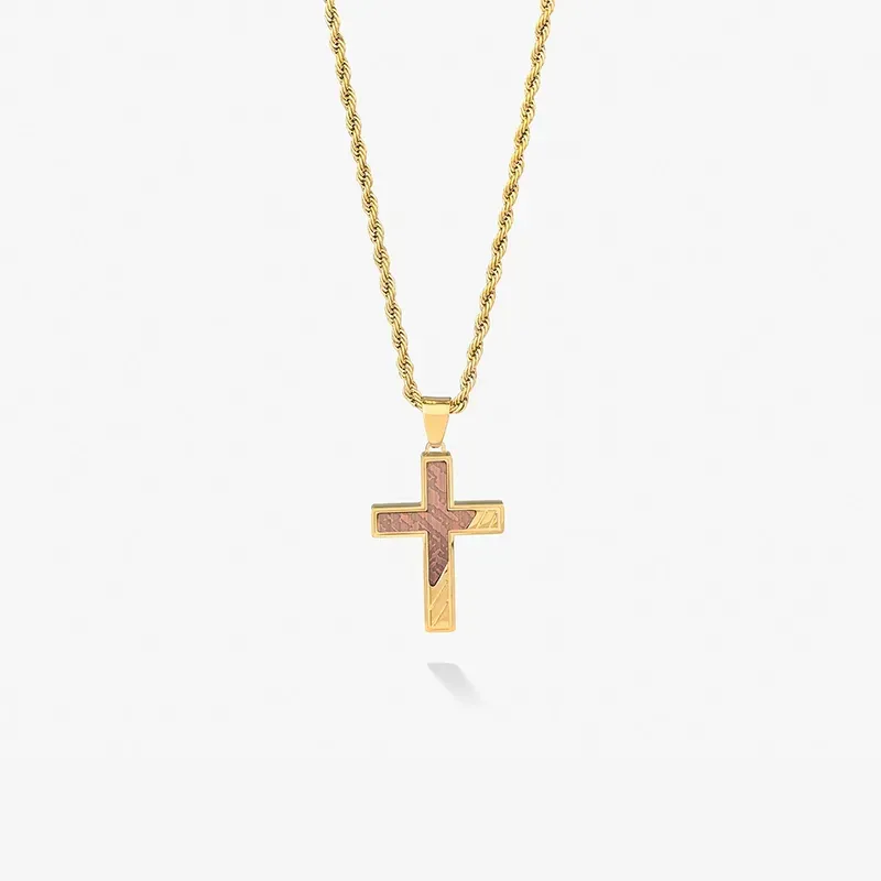 Collar Hombre Mateo Cruz en Oro