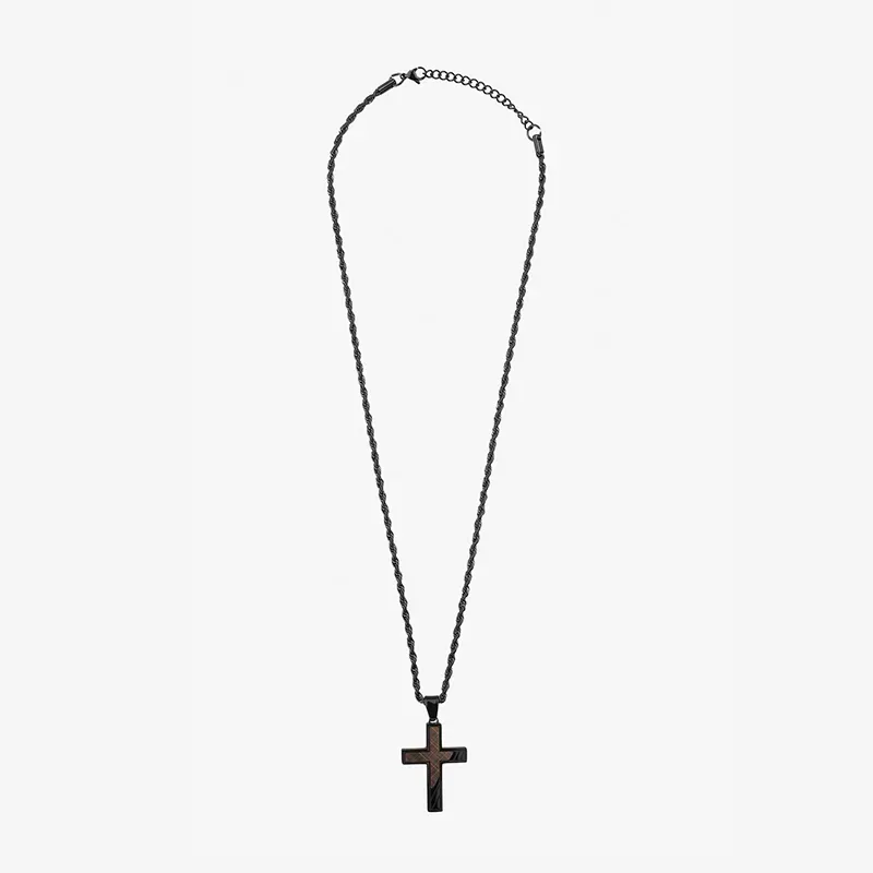 Collar Hombre Mateo Cruz en Negro