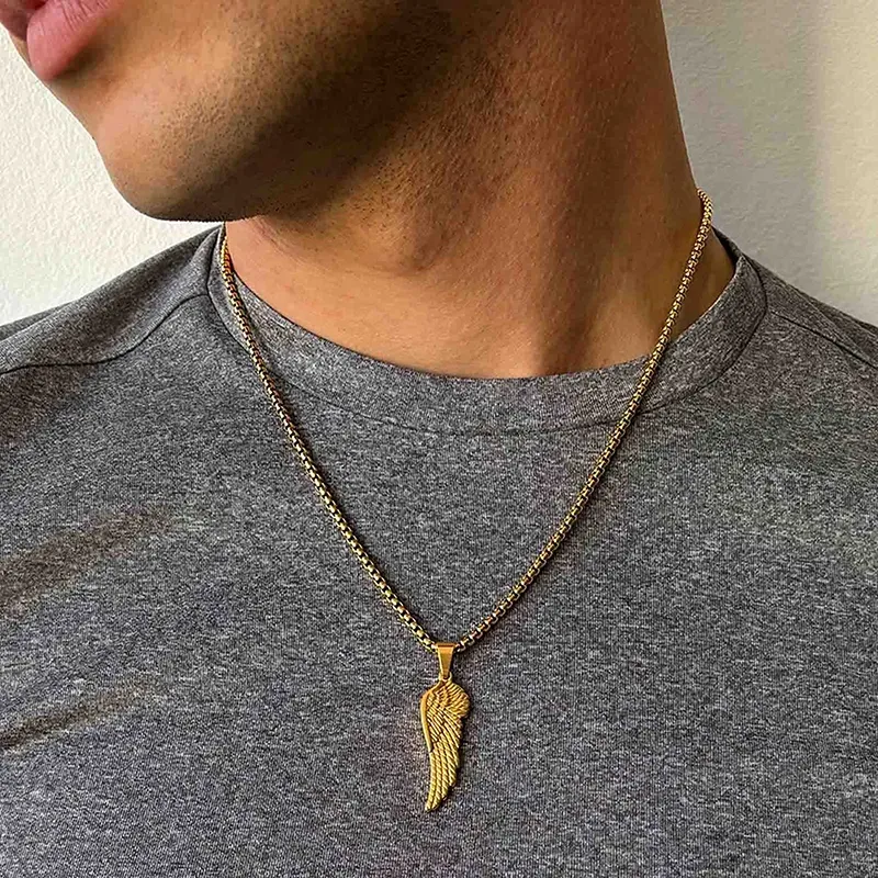 Collar Hombre Piti Ala en Oro