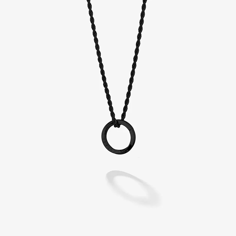 Collar Hombre Piti Anilla en Negro