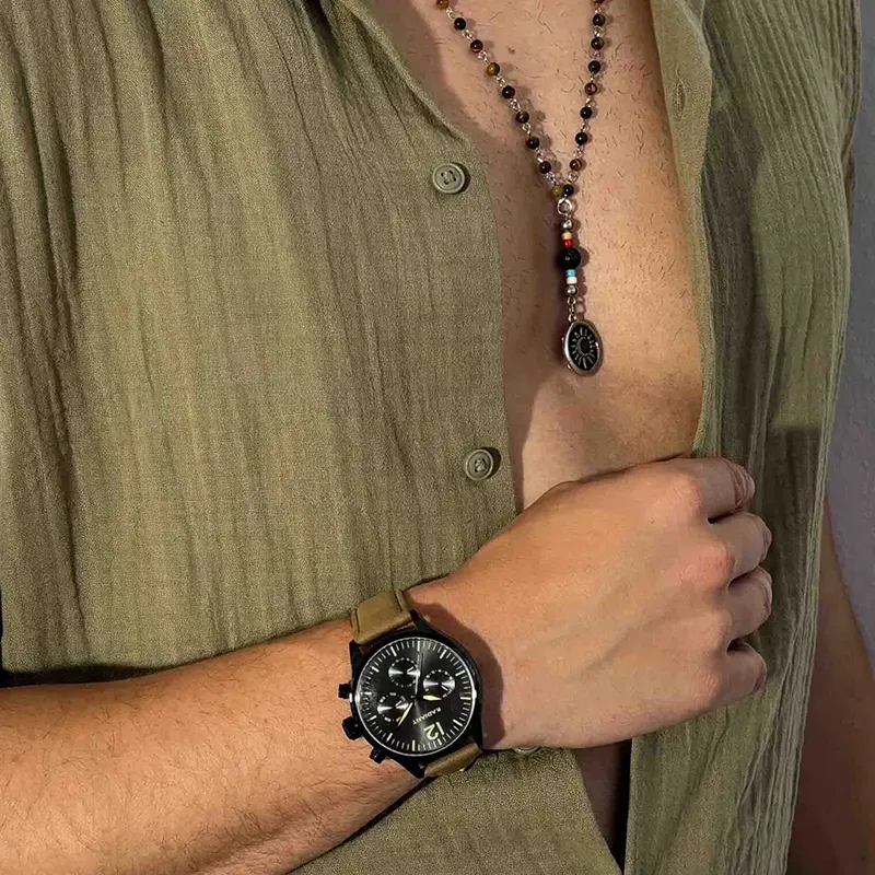 Collar Hombre Palau Sol y Luna en Plata