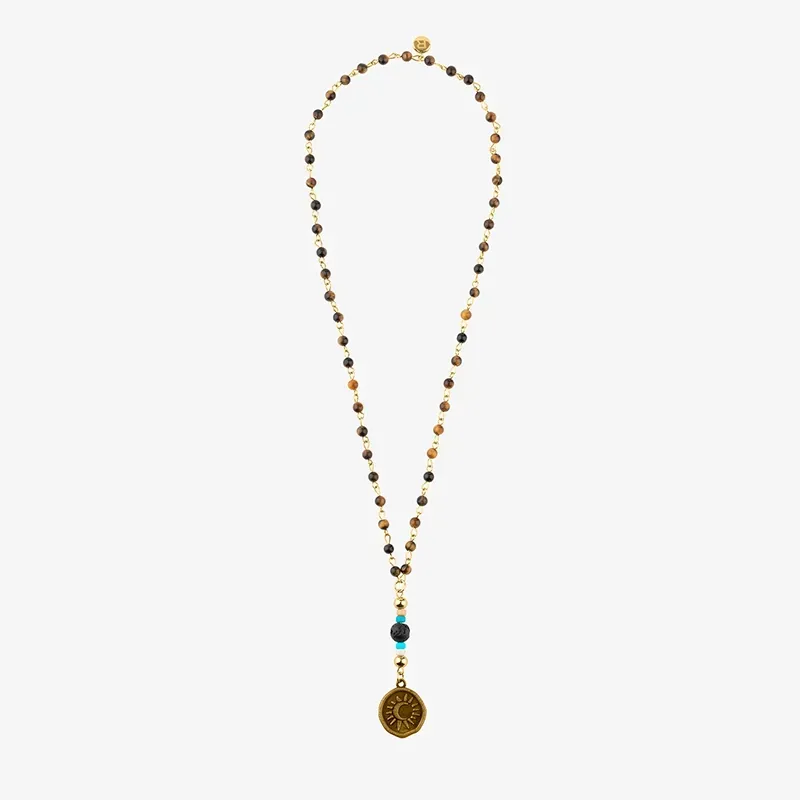 Collar Hombre Palau Sol y Luna en Oro