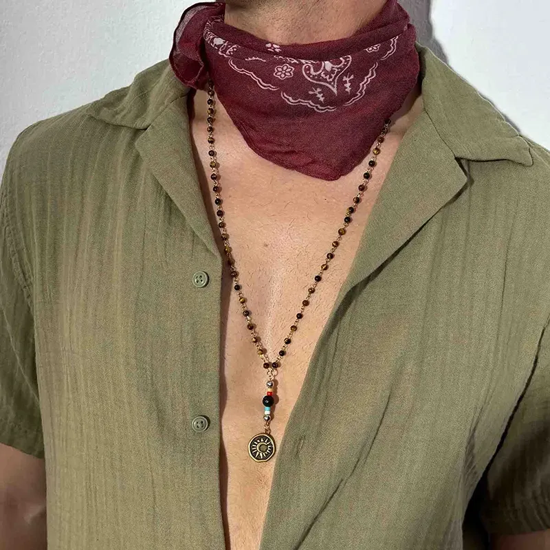 Collar Hombre Palau Sol y Luna en Oro