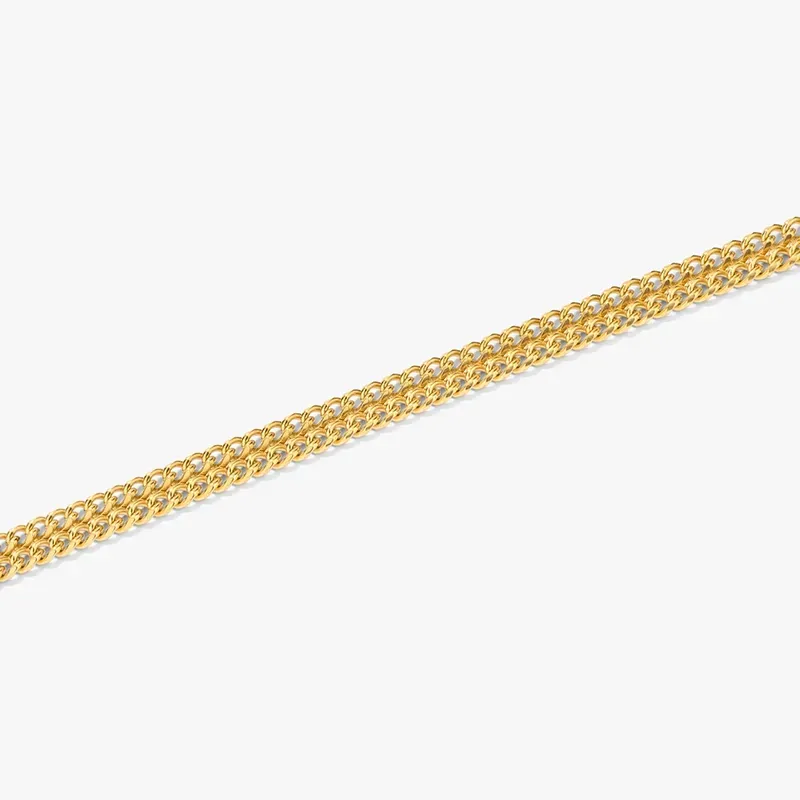 Pulsera doble Hombre Txema en Oro