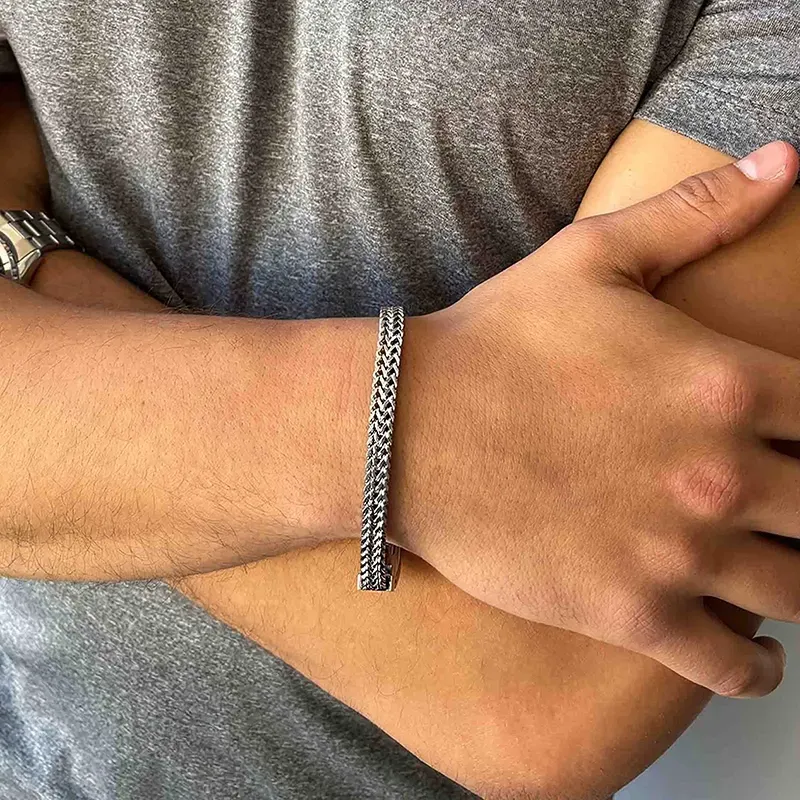 Pulsera Hombre Txema en Plata