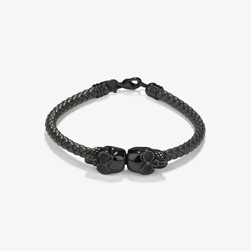 Pulsera Hombre Pirate Cuero Negro | Radiant