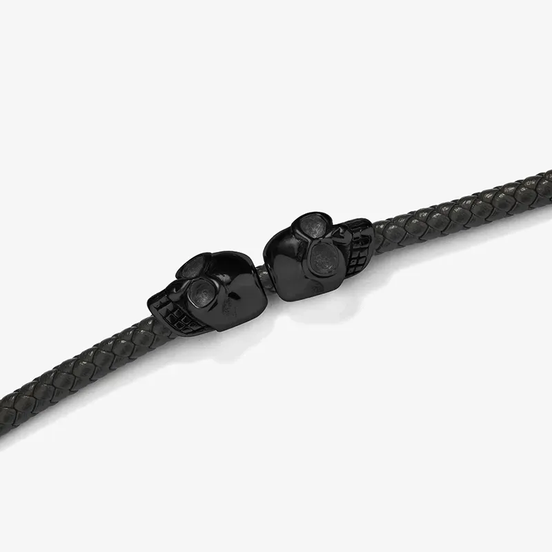 Pulsera Hombre Pirate Cuero Negro | Radiant